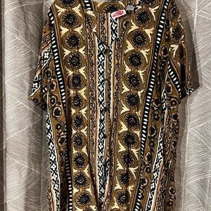 Vintage Oversized Button Down Top